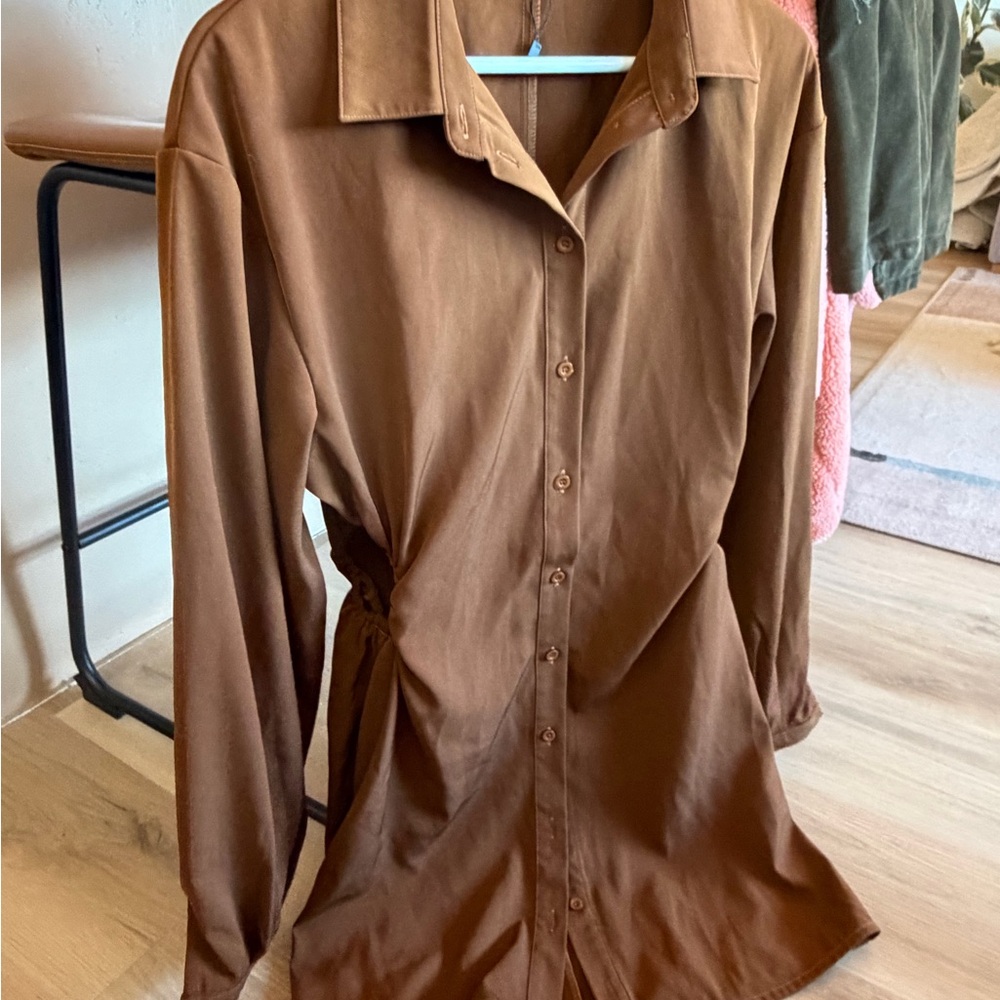 Nasty Gal Rich Brown Dress